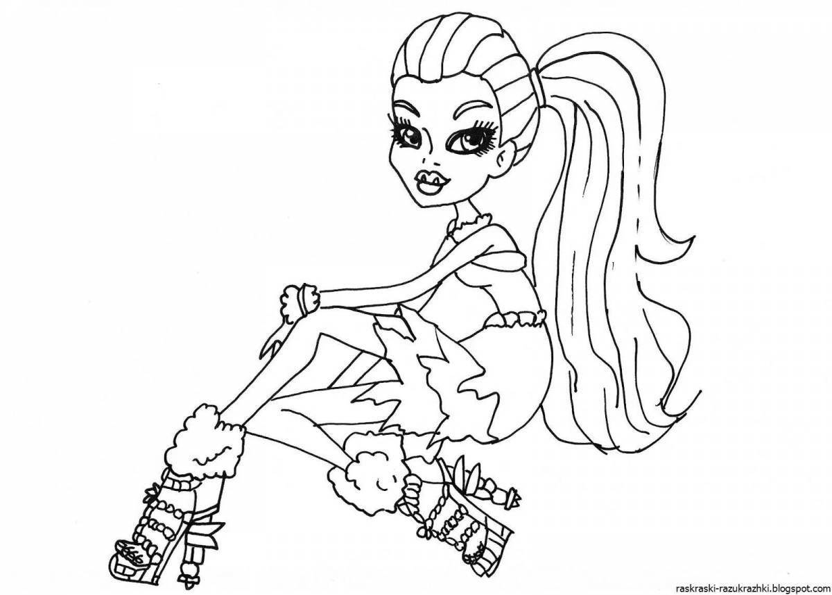 Раскраски Монстр Хай (Monster High coloring pages). Раскраски для девочек Монстер Хай скачать