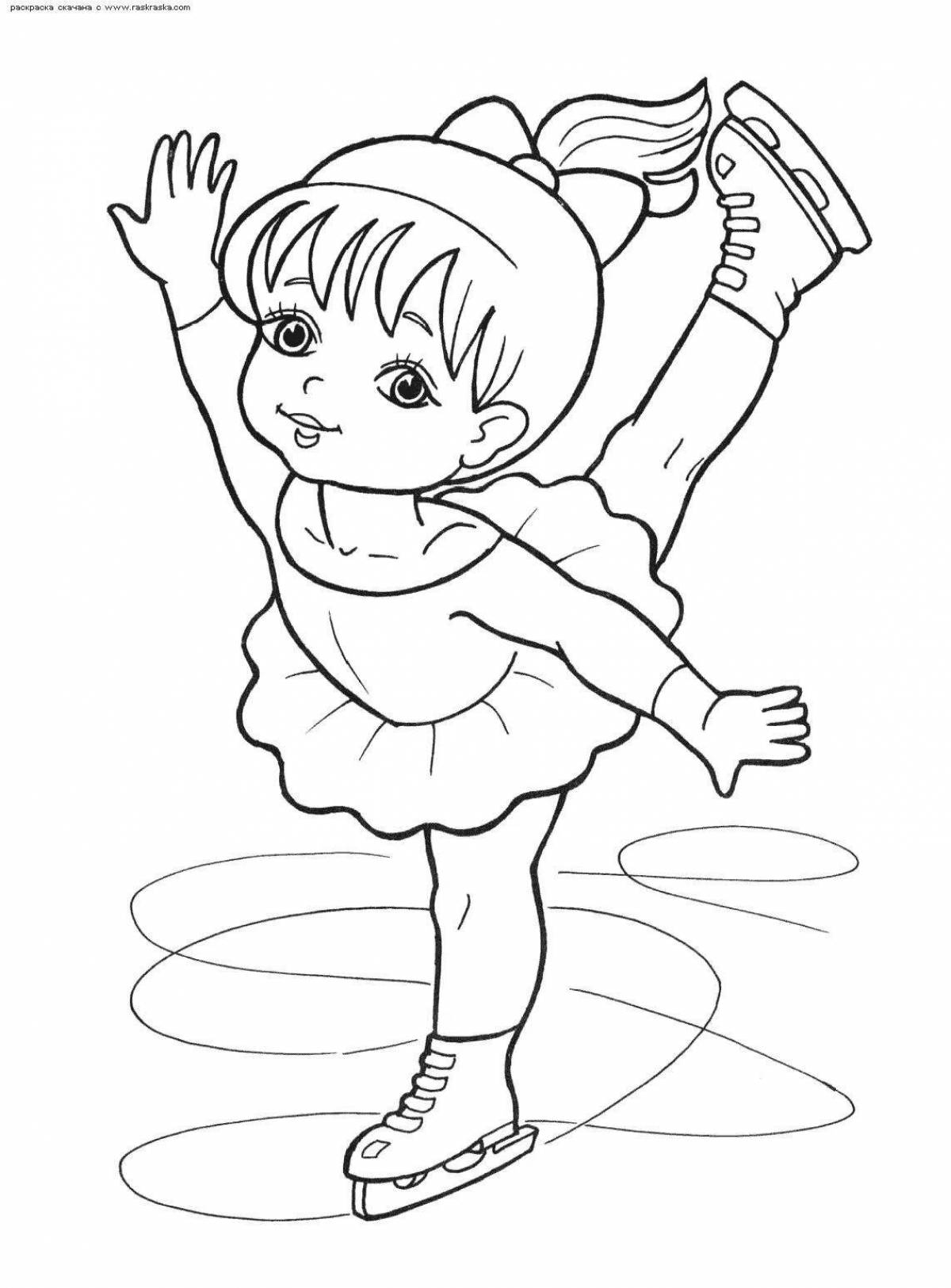Fabulous sports coloring pages for 5-6 year olds