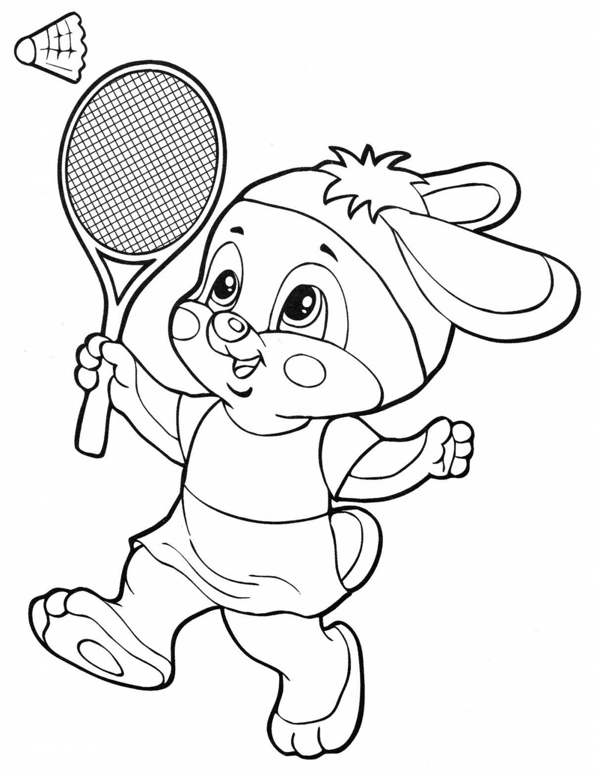 Awesome sports coloring pages for 5-6 year olds