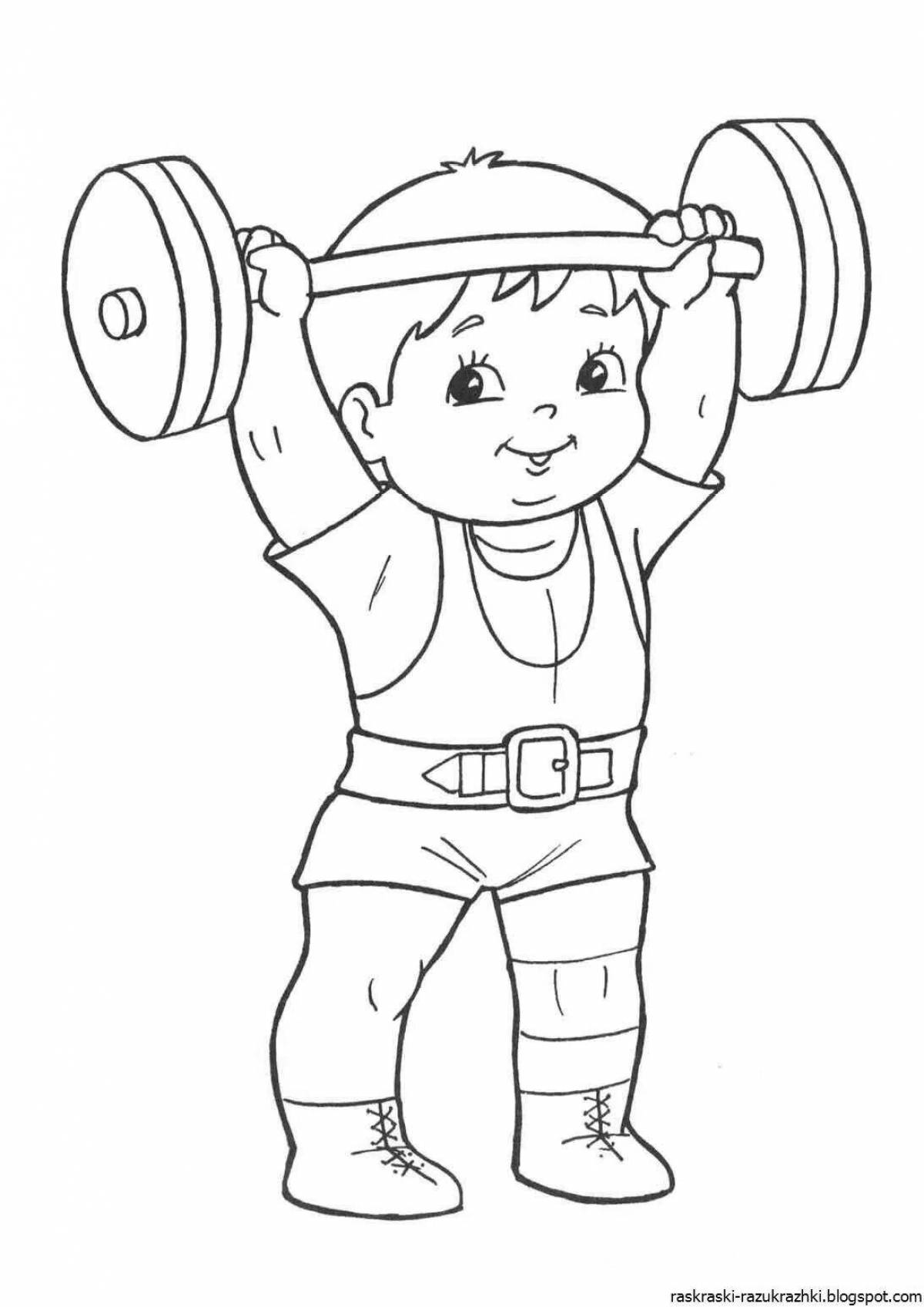 Amazing sports coloring pages for 5-6 year olds