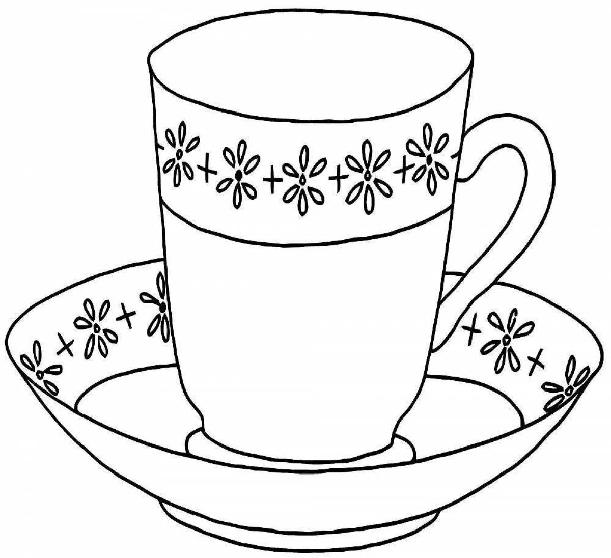 Creative coloring mug for 4-5 year olds