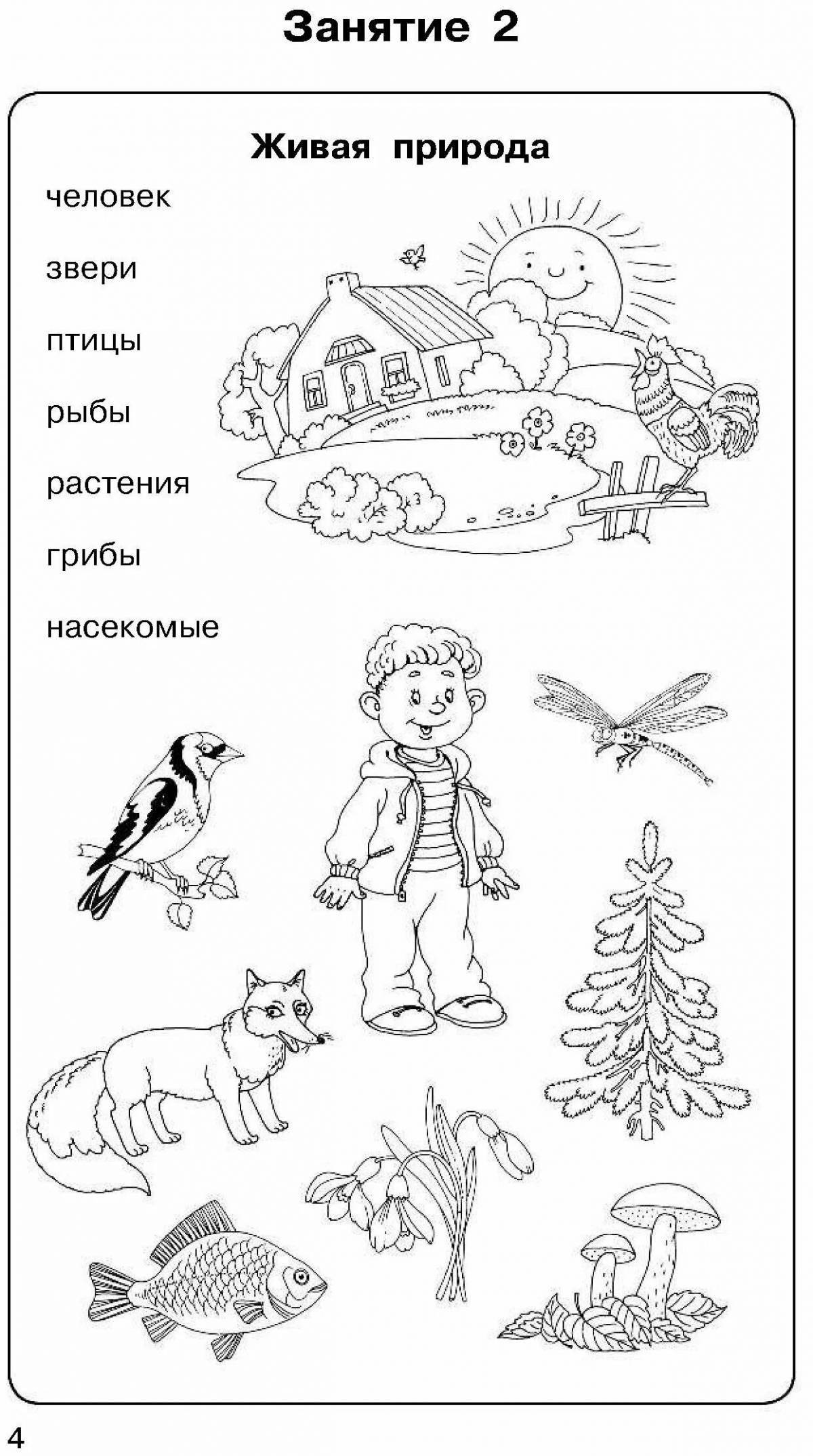 Effective coloring of inanimate nature for children