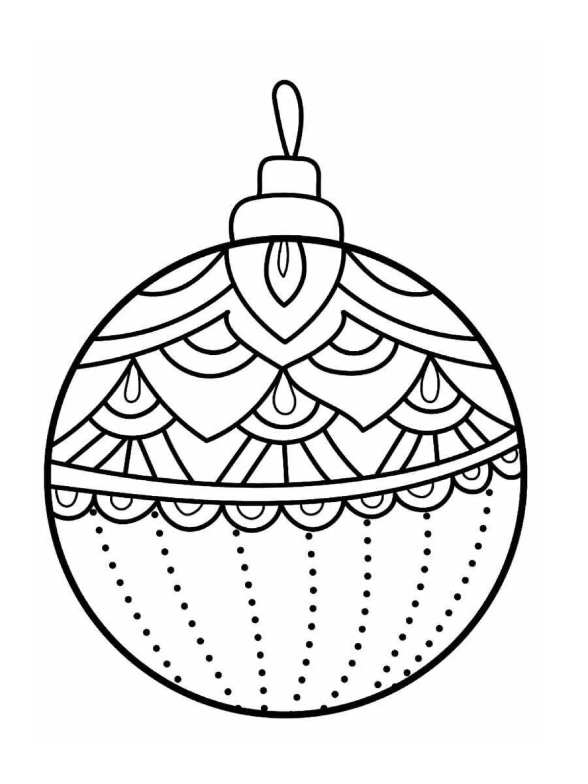 Coloring book shining Christmas toy