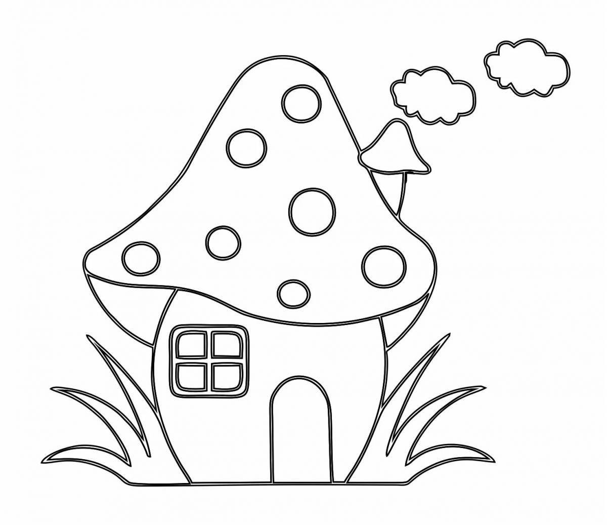 Beautiful house coloring book for 4-5 year olds