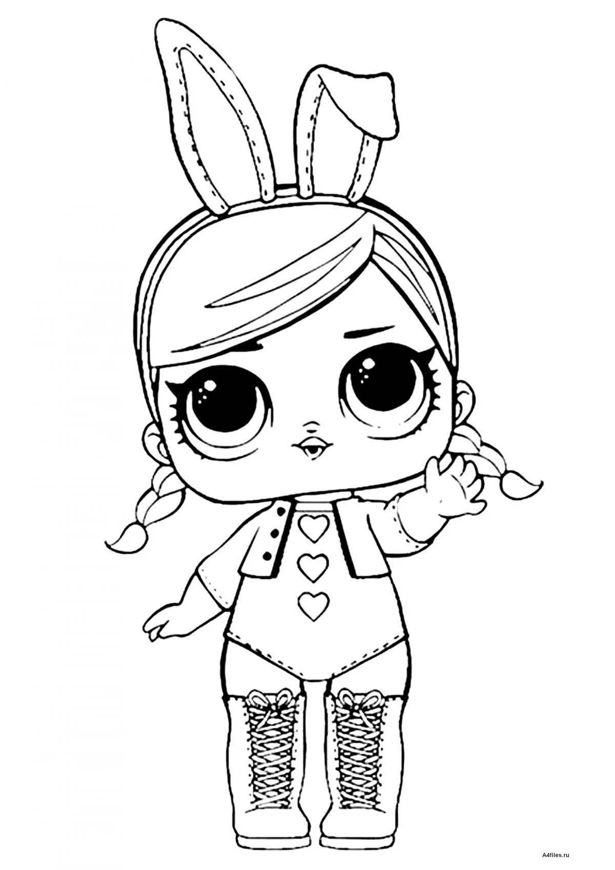 Gorgeous lola doll coloring book for kids