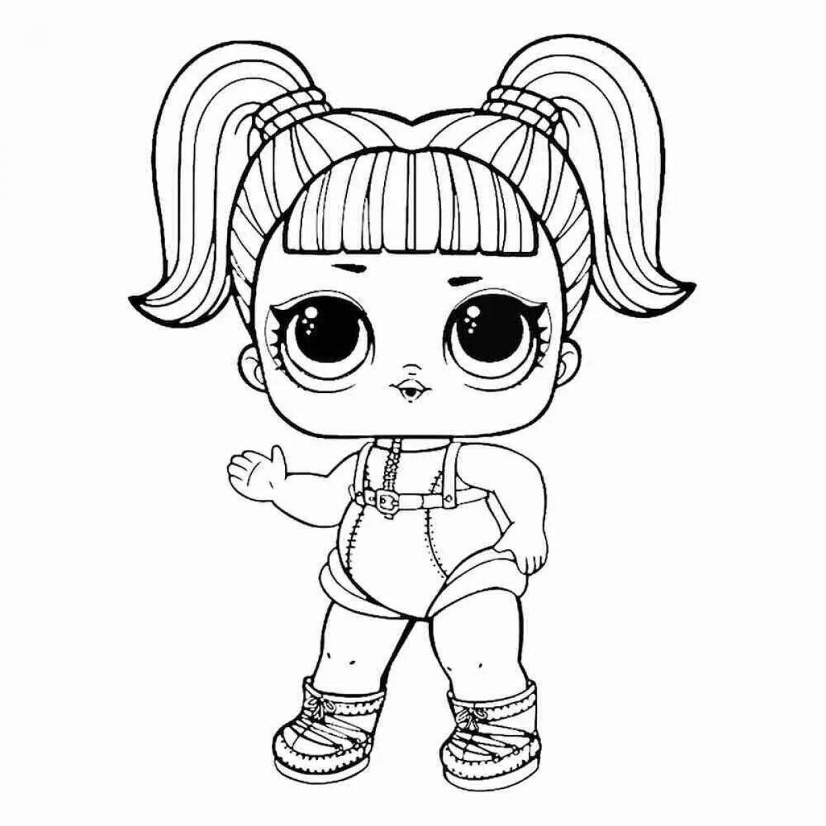 Amazing lola doll coloring book for kids