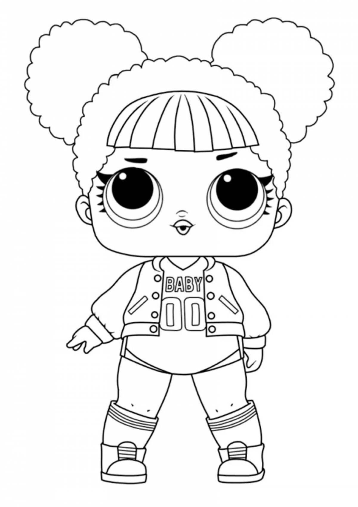 Impressive preschool lola doll coloring page