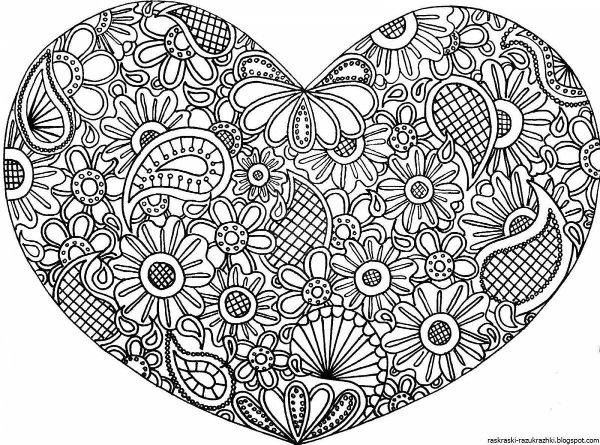 Delightful anti-stress coloring book for girls 9-10 years old