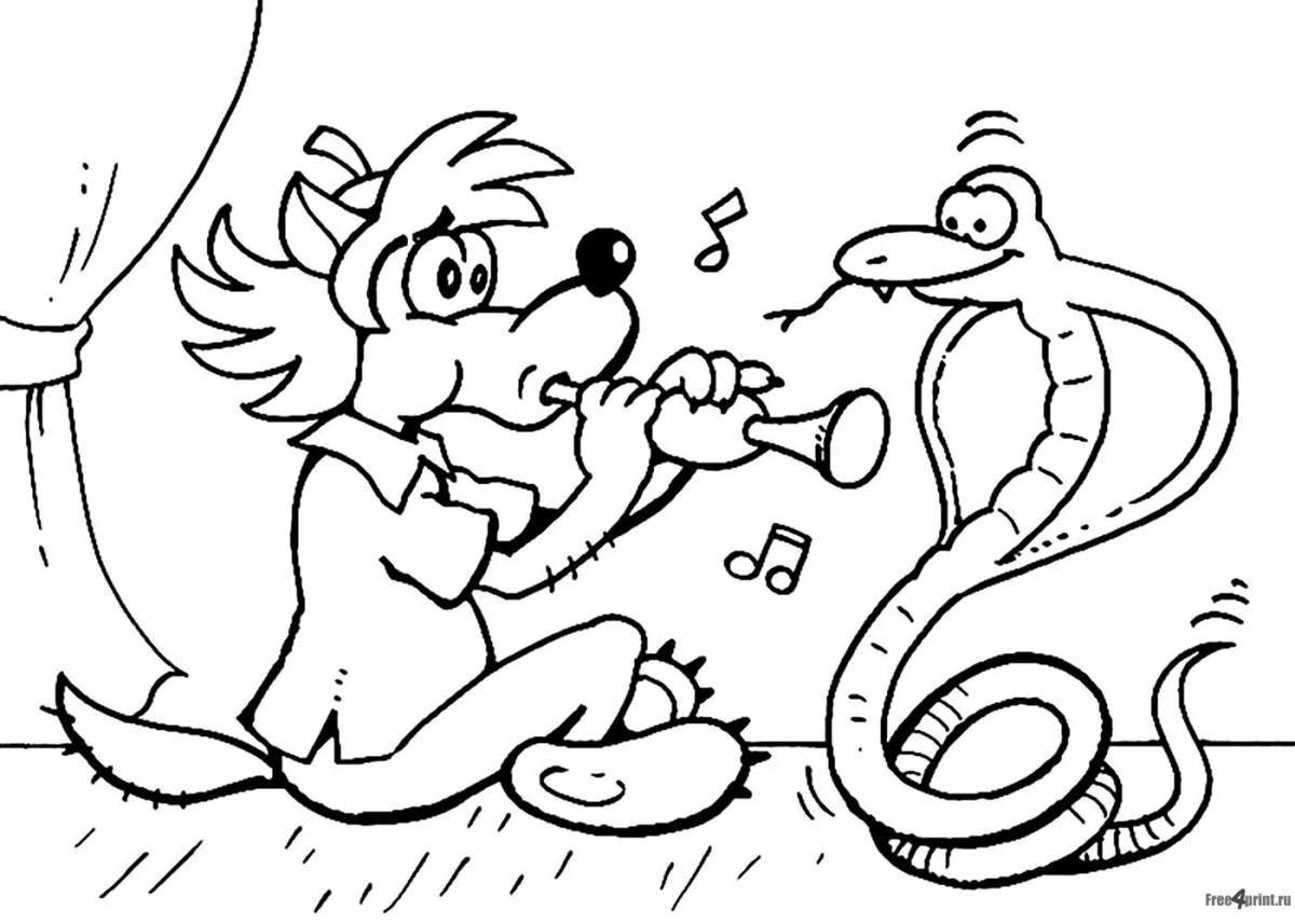 Creative coloring book for 3-4 year olds