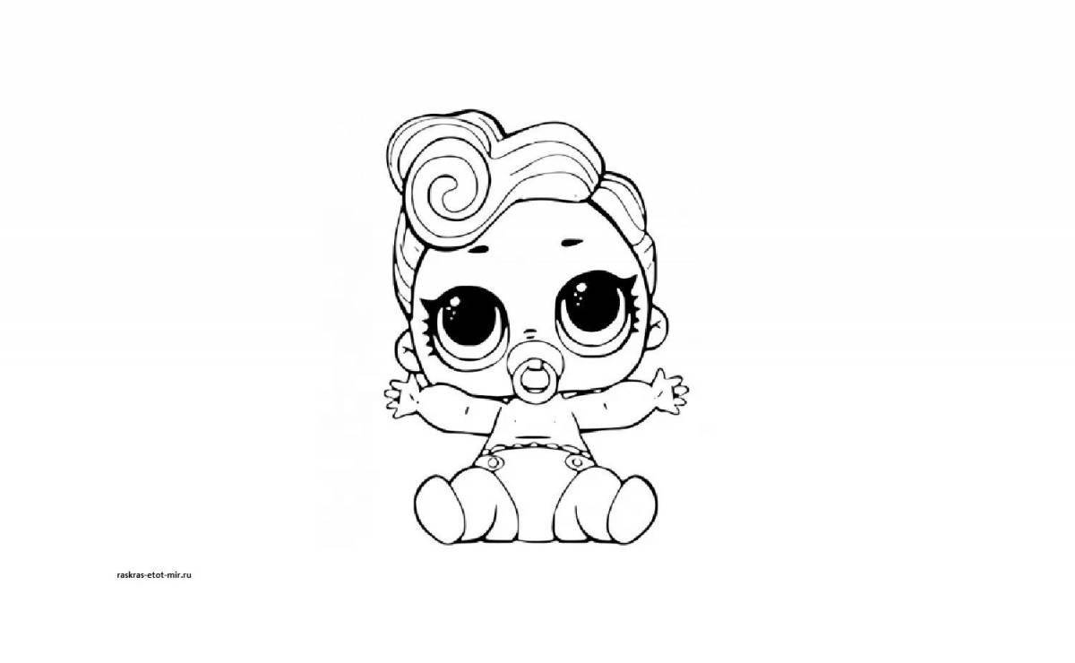 Amazing coloring book with lol baby dolls and their pets