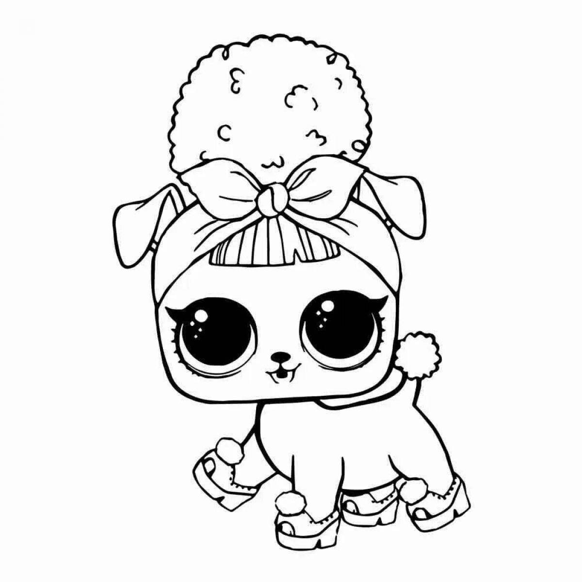 High quality lol pets doll coloring pages