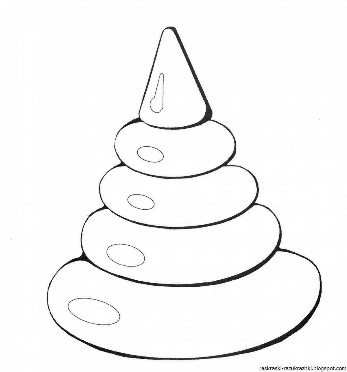 Раскраска Игривая игрушка-раскраска