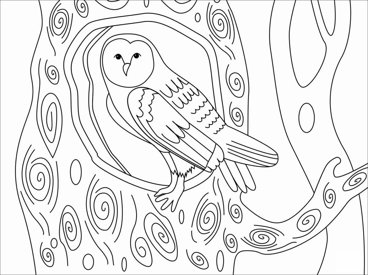 Owl in the hollow for children 2 3 years old #4