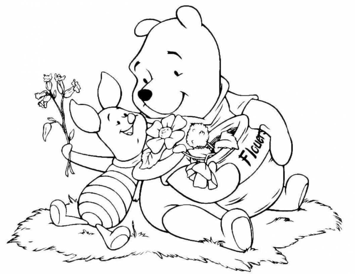 Coloring book for children 4-5 years old from cartoons