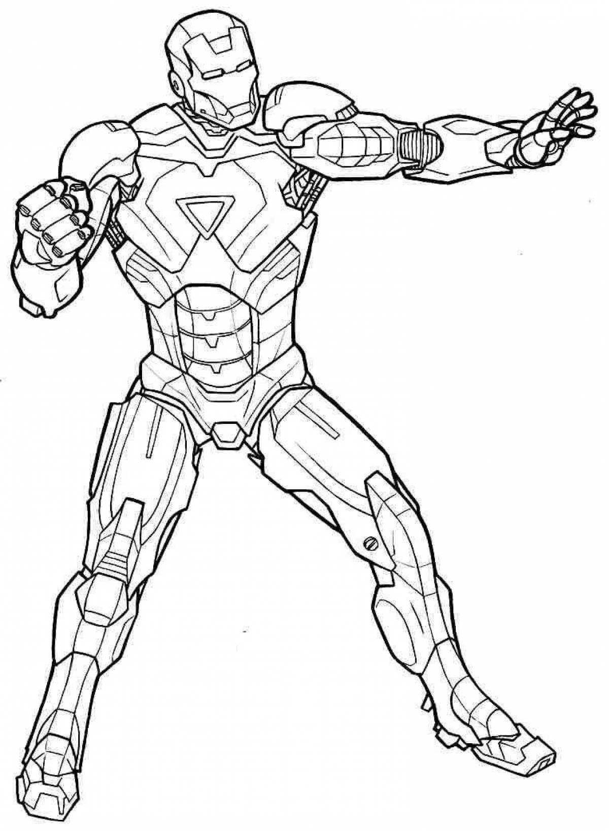 Dazzling Iron coloring page