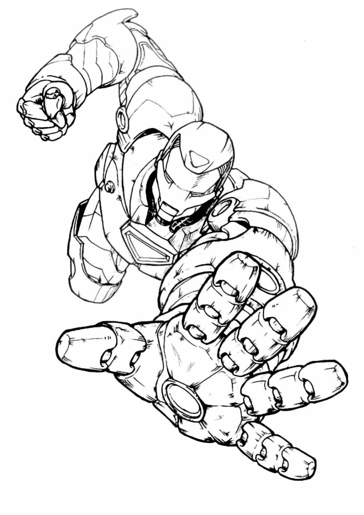 Great iron coloring page