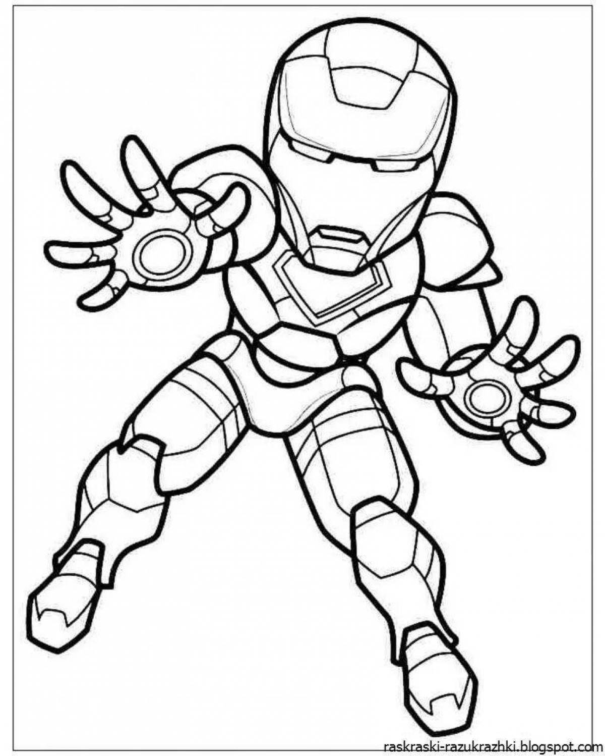 Stormy iron coloring page