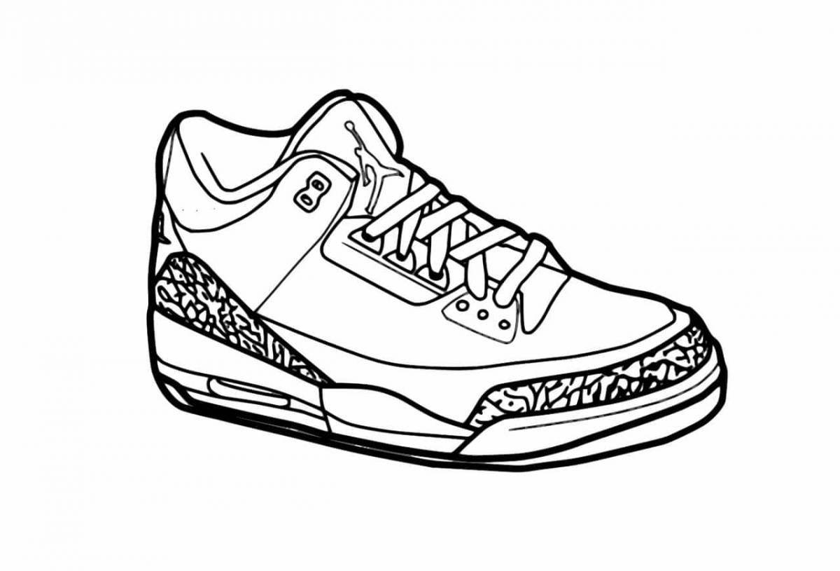 Photo Regal jordans coloring page