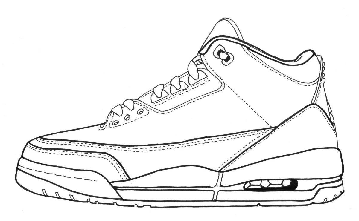 Photo Fine Jordans coloring book