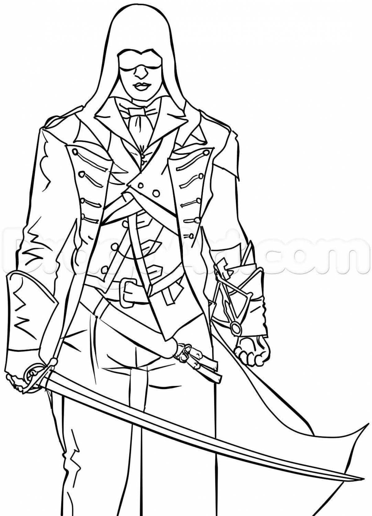 Creed's bright coloring page