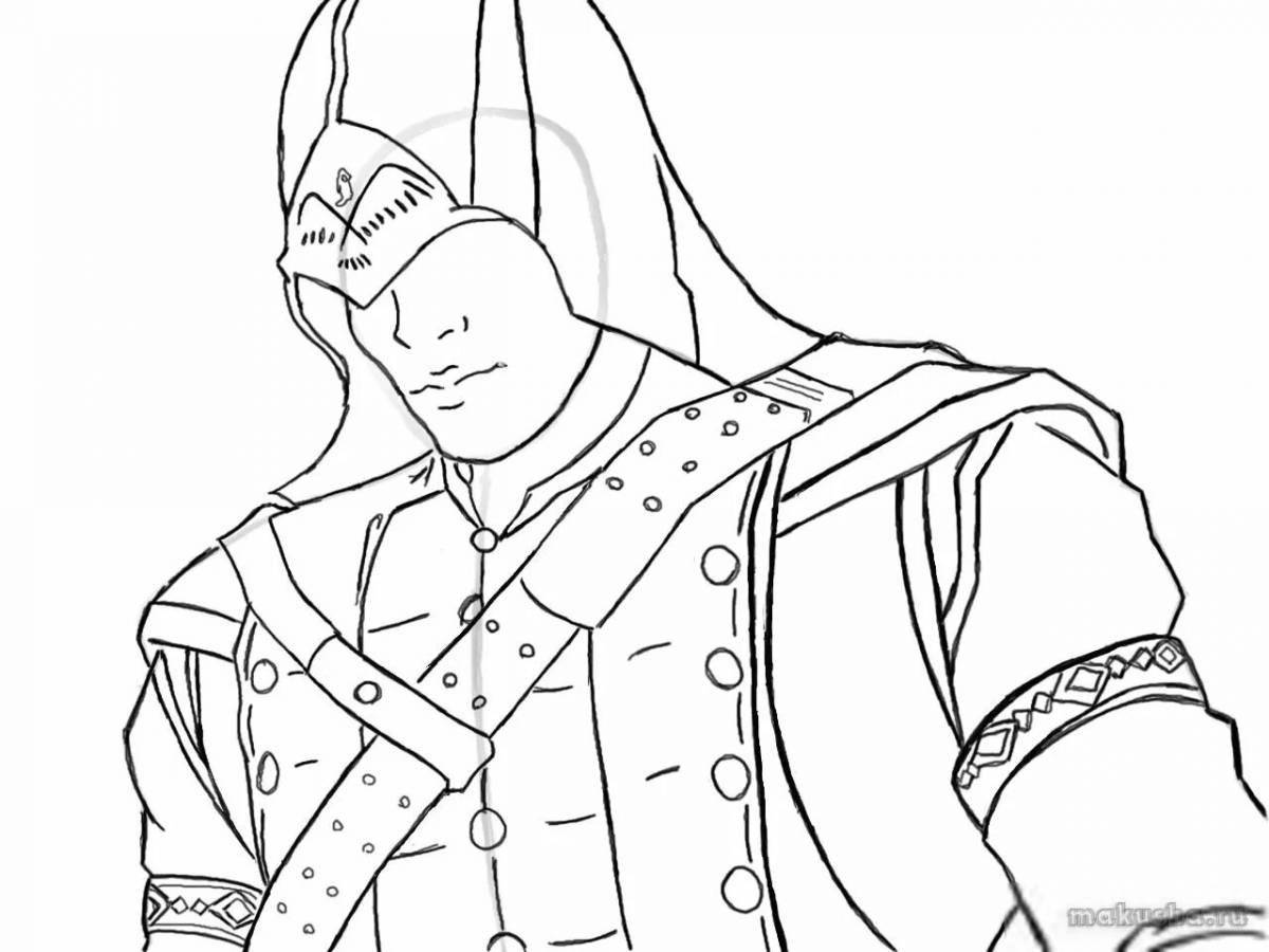 Adorable creed coloring page