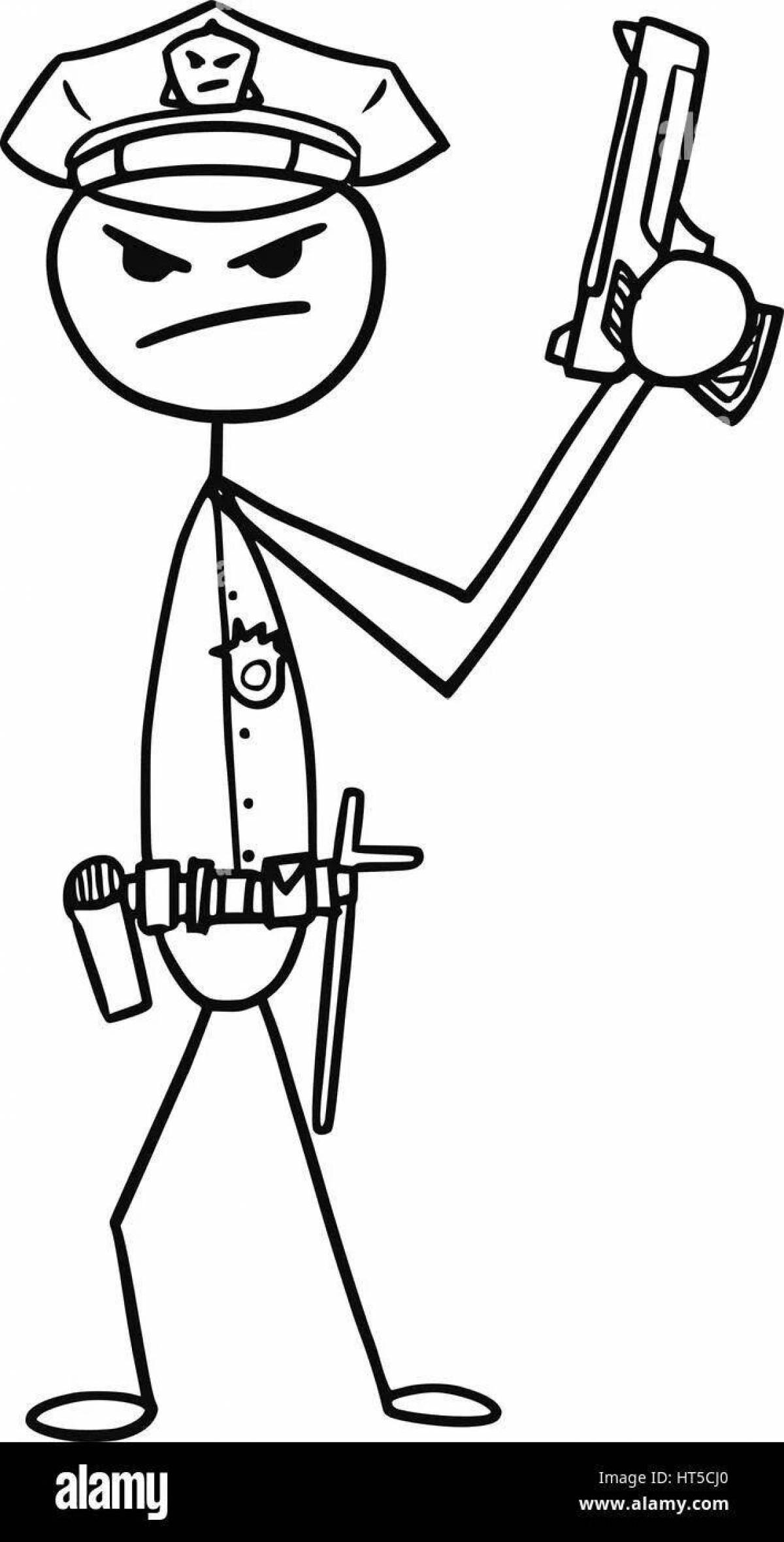 Photo Stickman coloring book