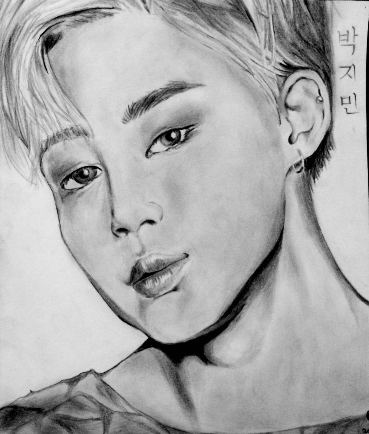 Joyful jimin coloring page