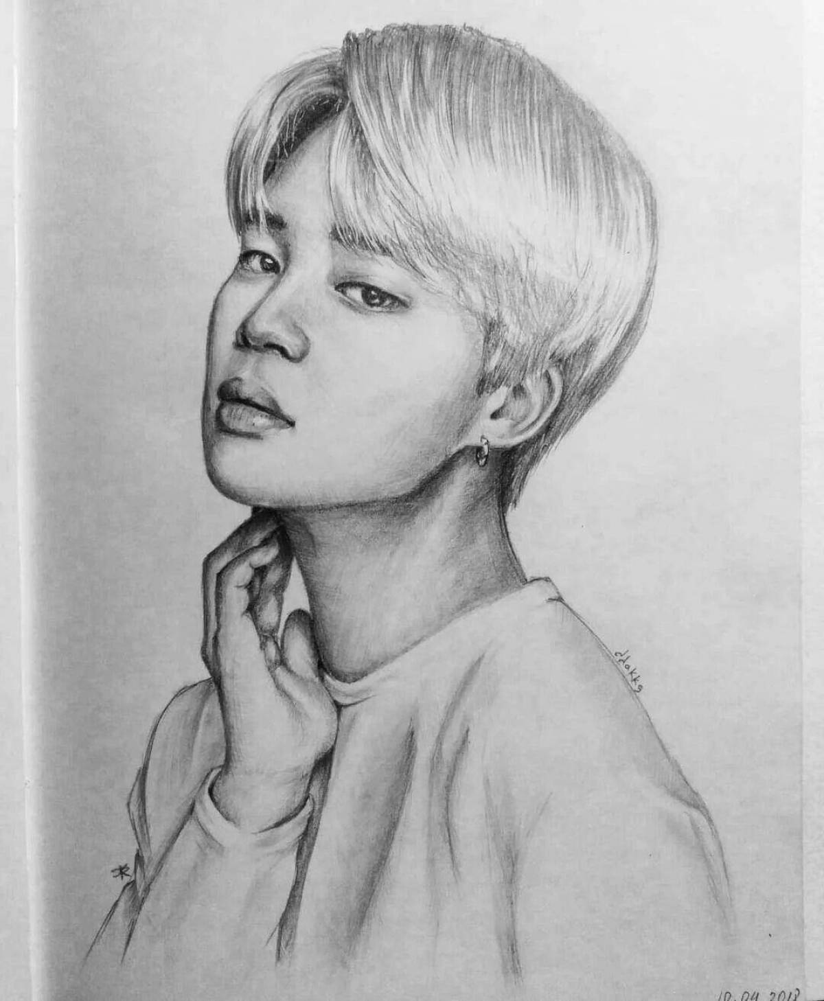 Sunny jimin coloring page