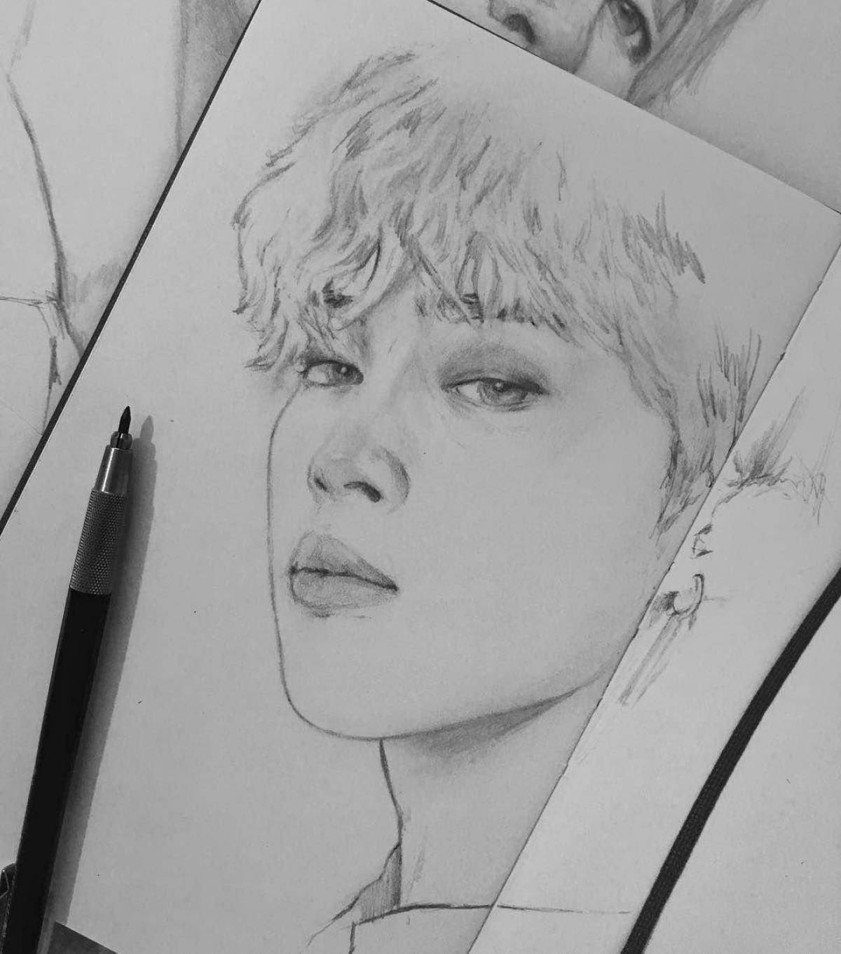 Jimin coloring page