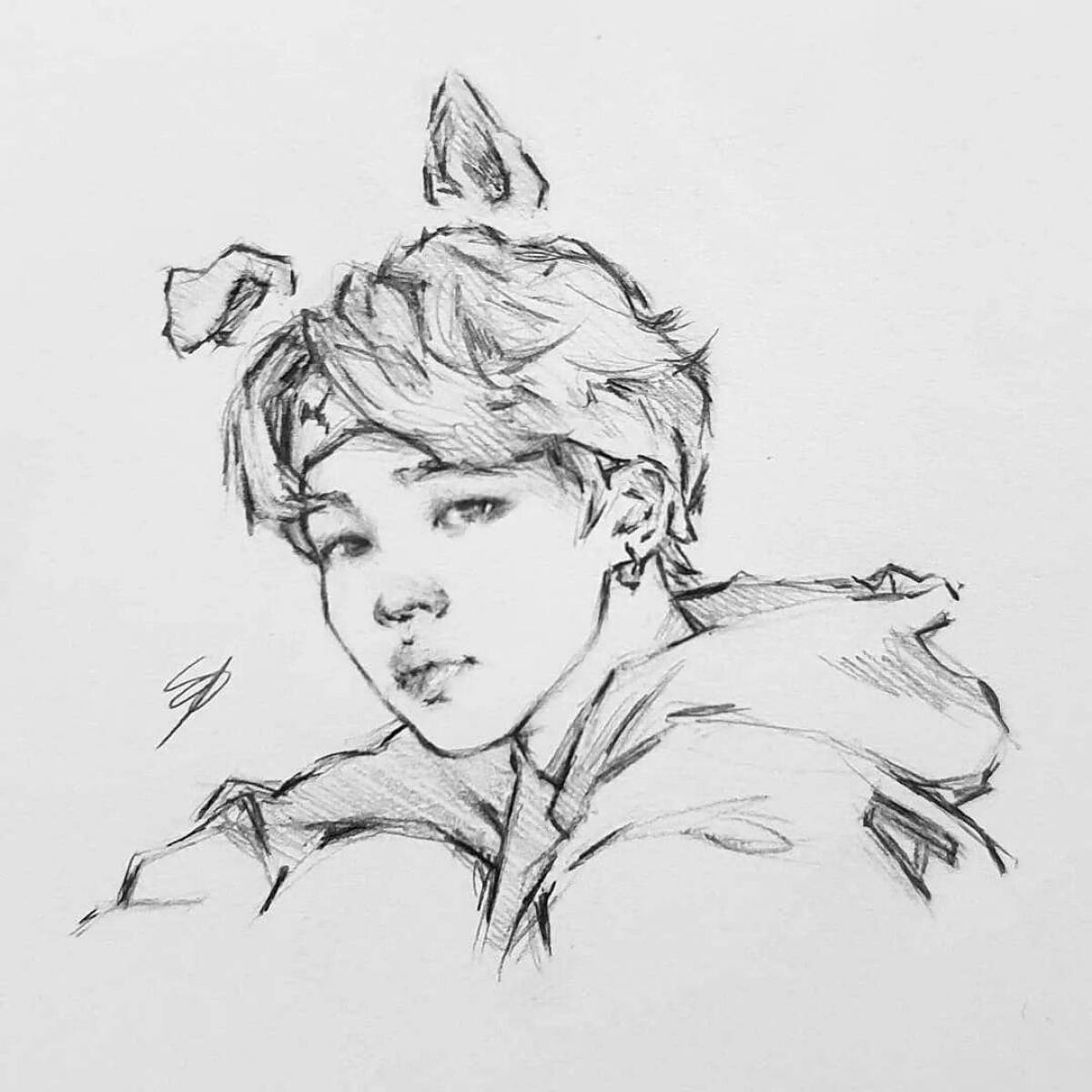 Jimin coloring book