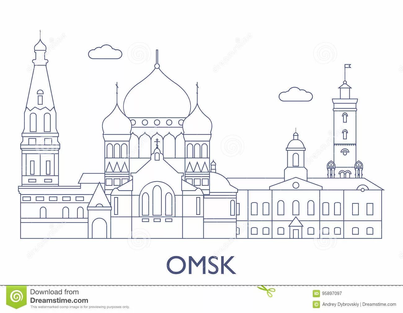 Creative Omsk coloring book