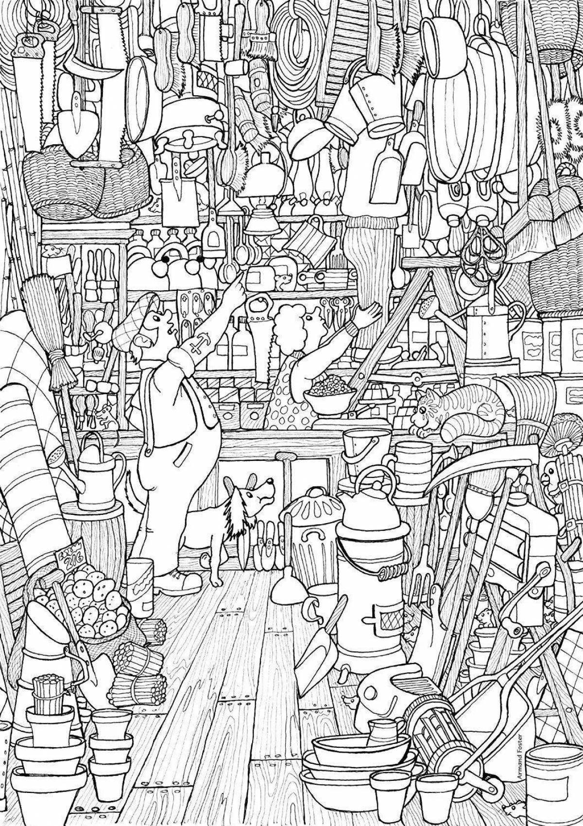 Animated coloring mess