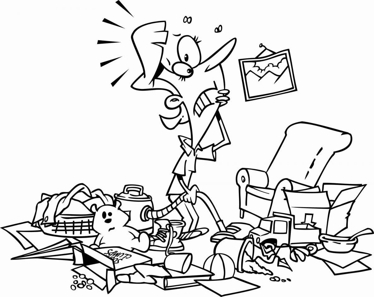 Innovative coloring mess