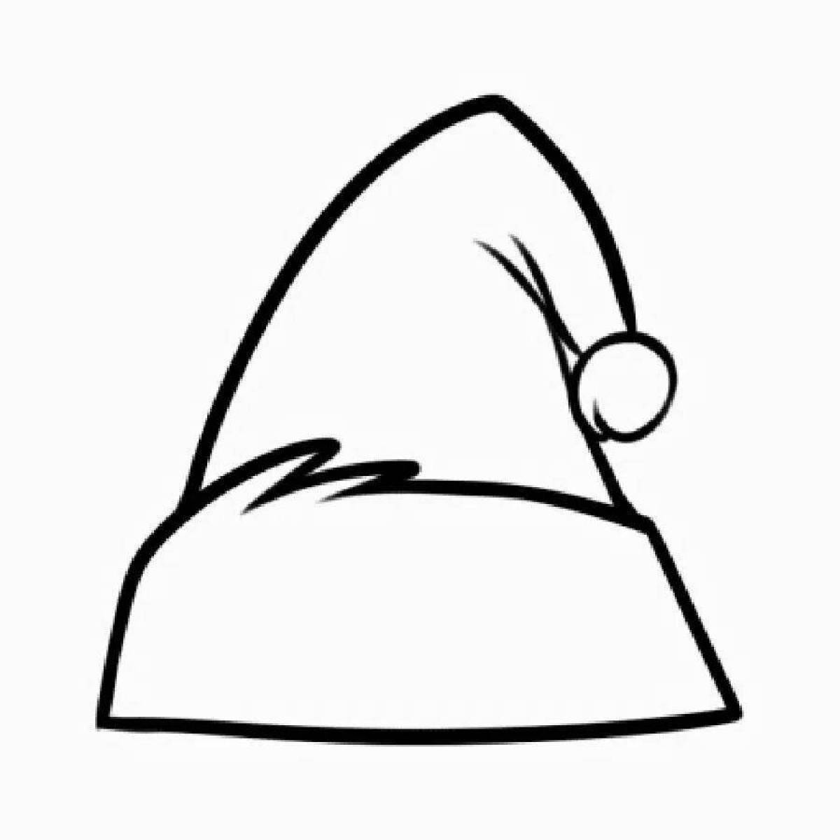 Photo Luminous cap coloring page