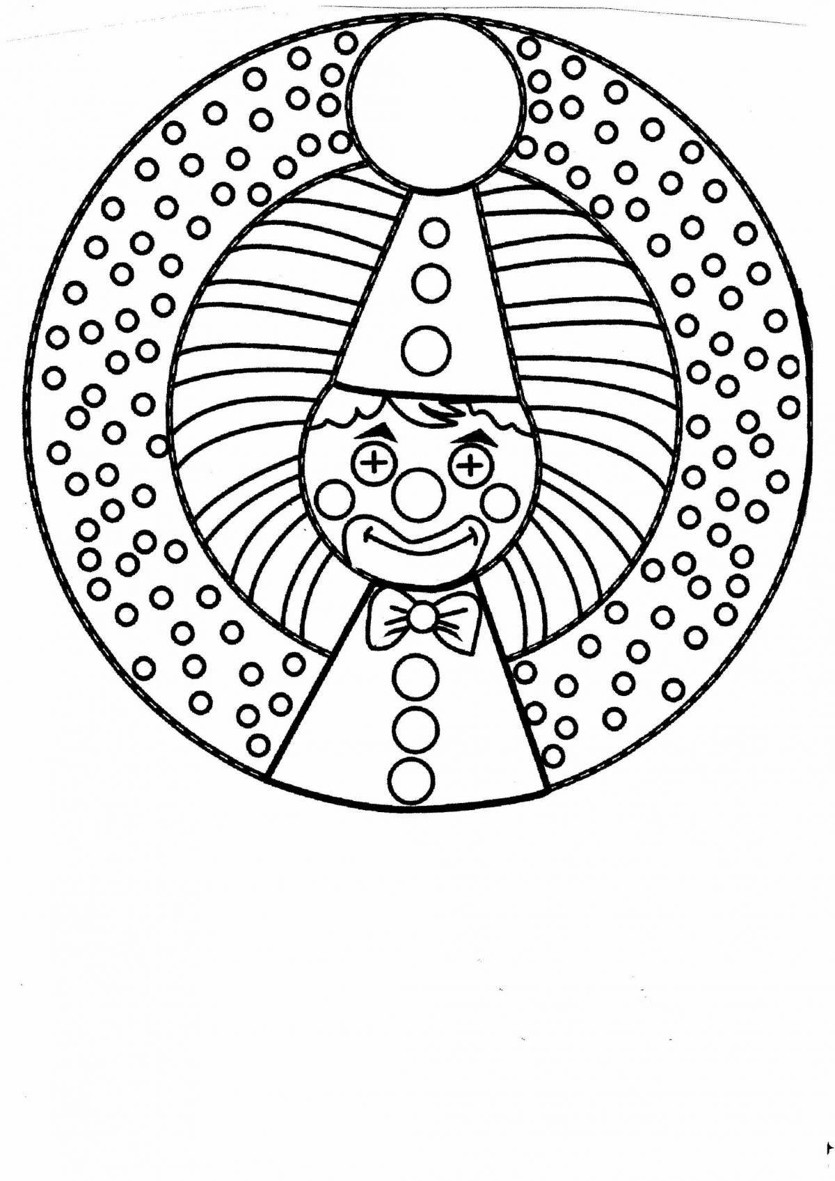 Coloring crocodile grinning