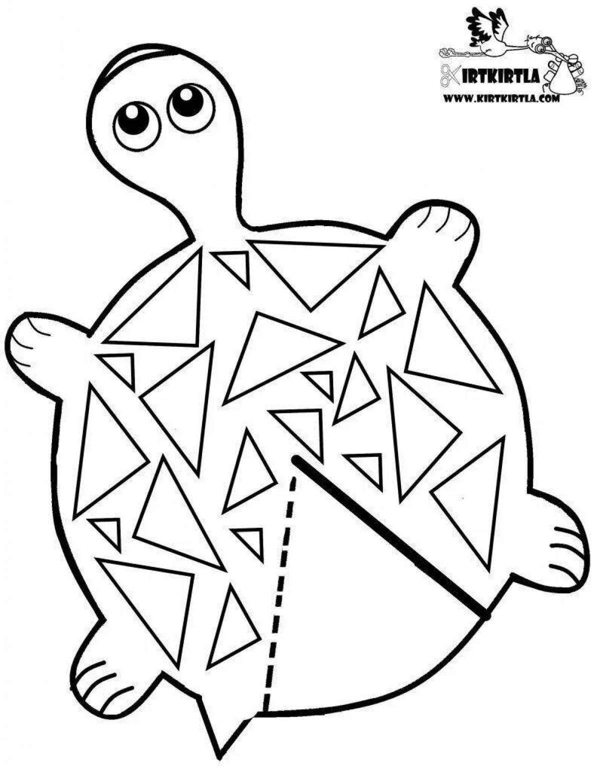 Coloring page charming crocodile