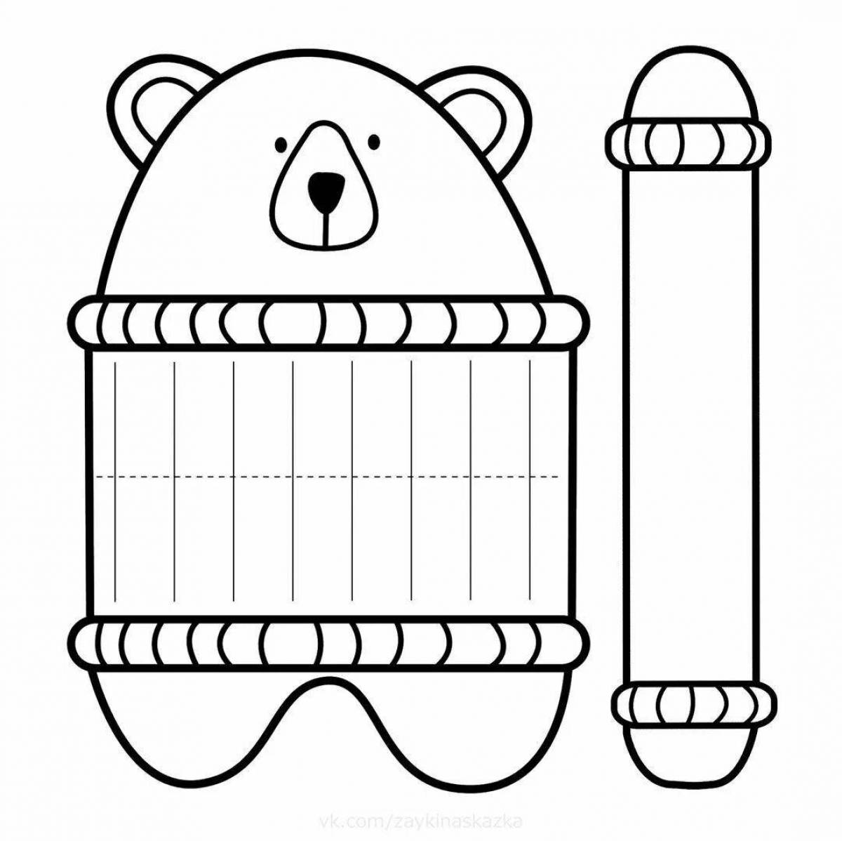 Funny crocodile coloring book