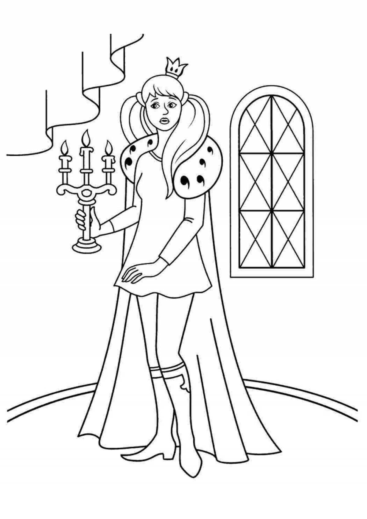 Раскраска Раскраска милый трубадур