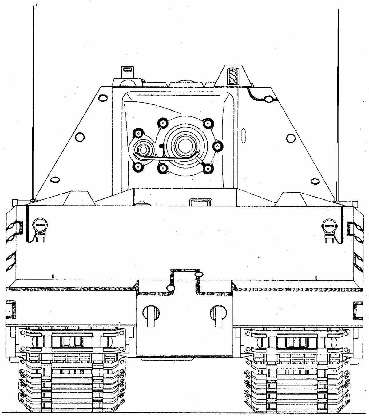 Чудесная страница раскраски stormtiger