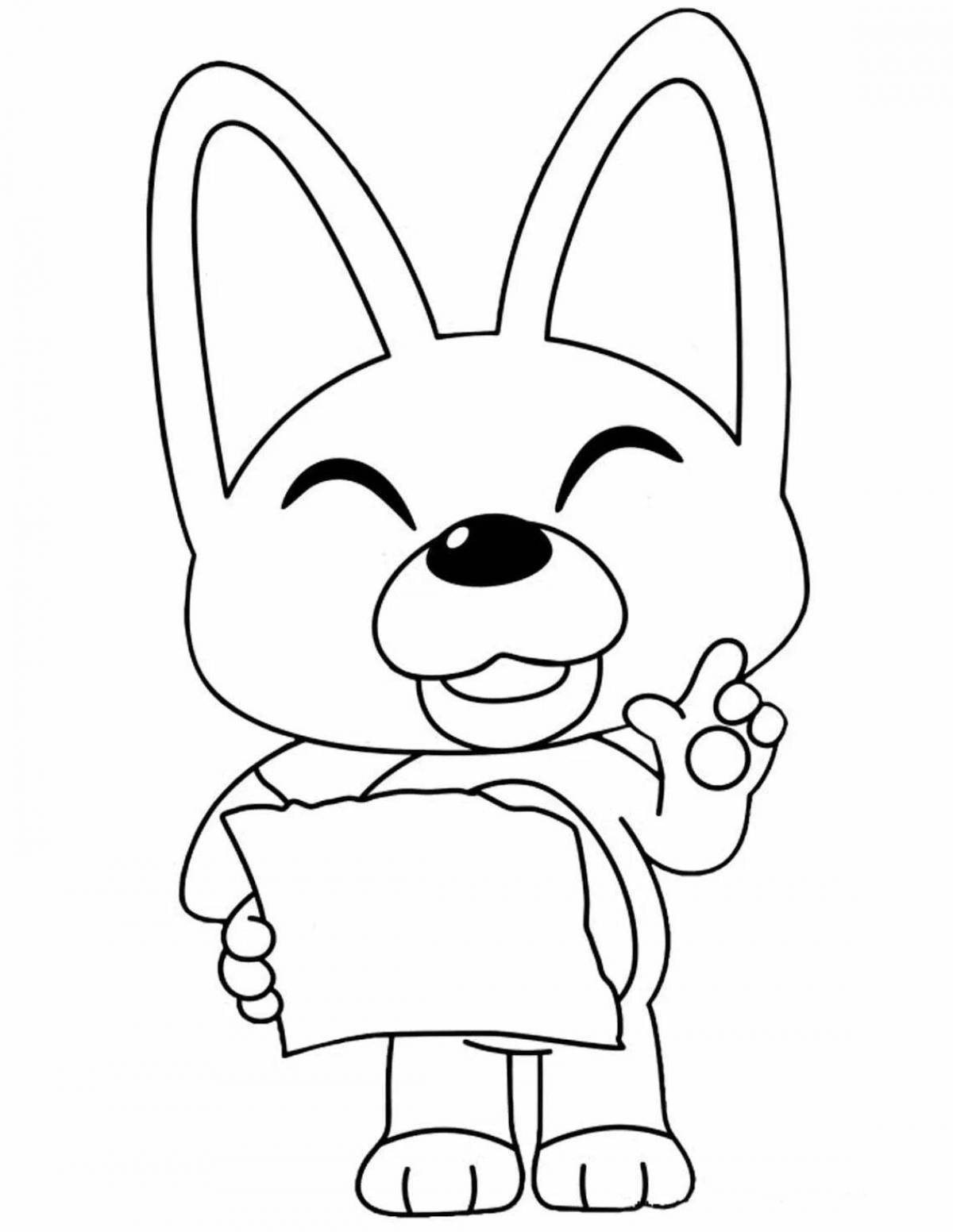 Eddie coloring page with rich color