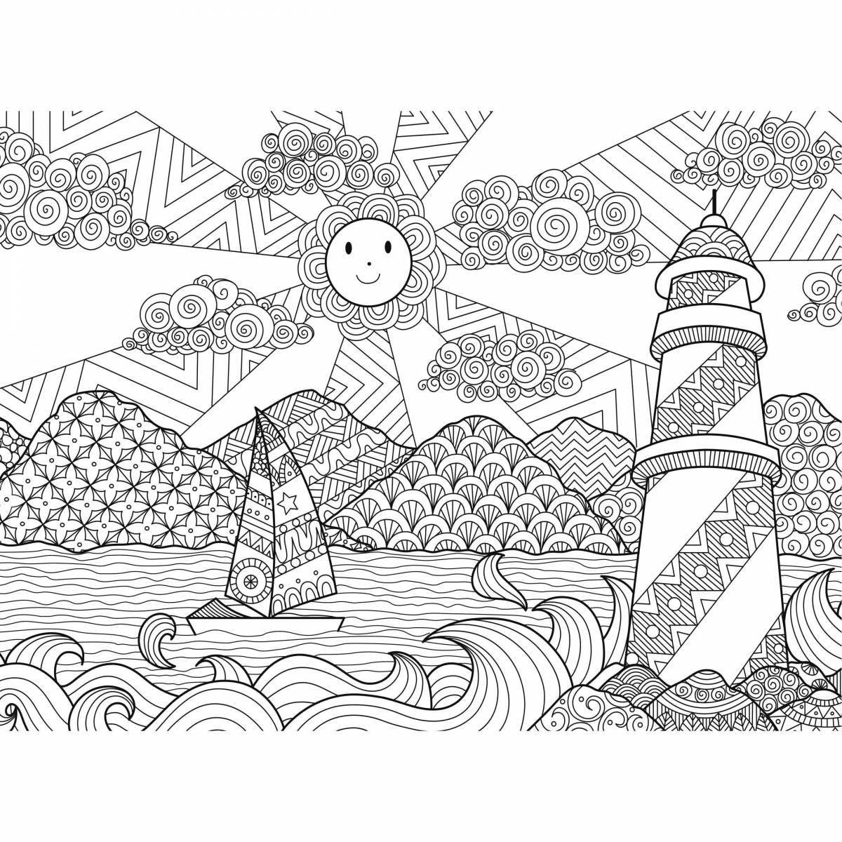 Cute wall mural coloring pages