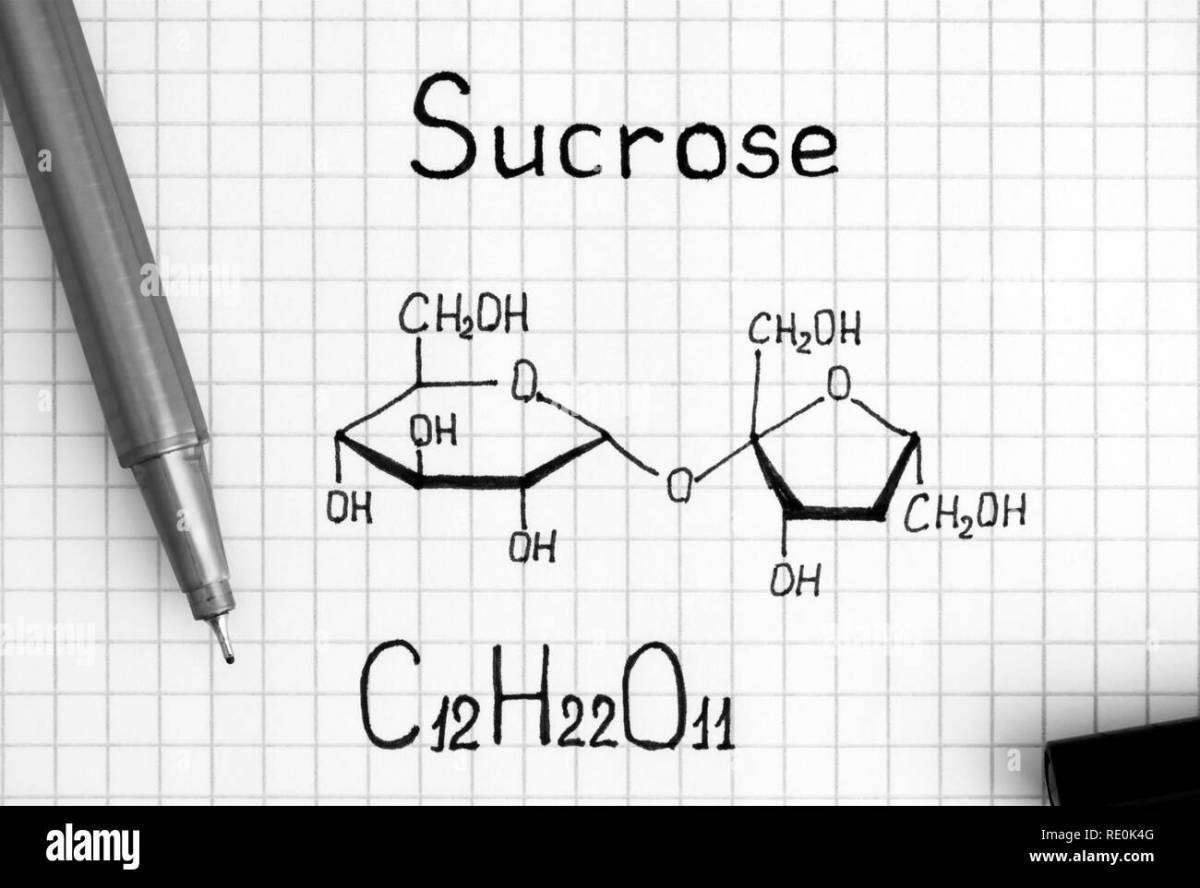 2 c12h22o11. Sucrose формула. Химическая формула сахарозы. Сахароза рисунок. Сахароза раскраска.