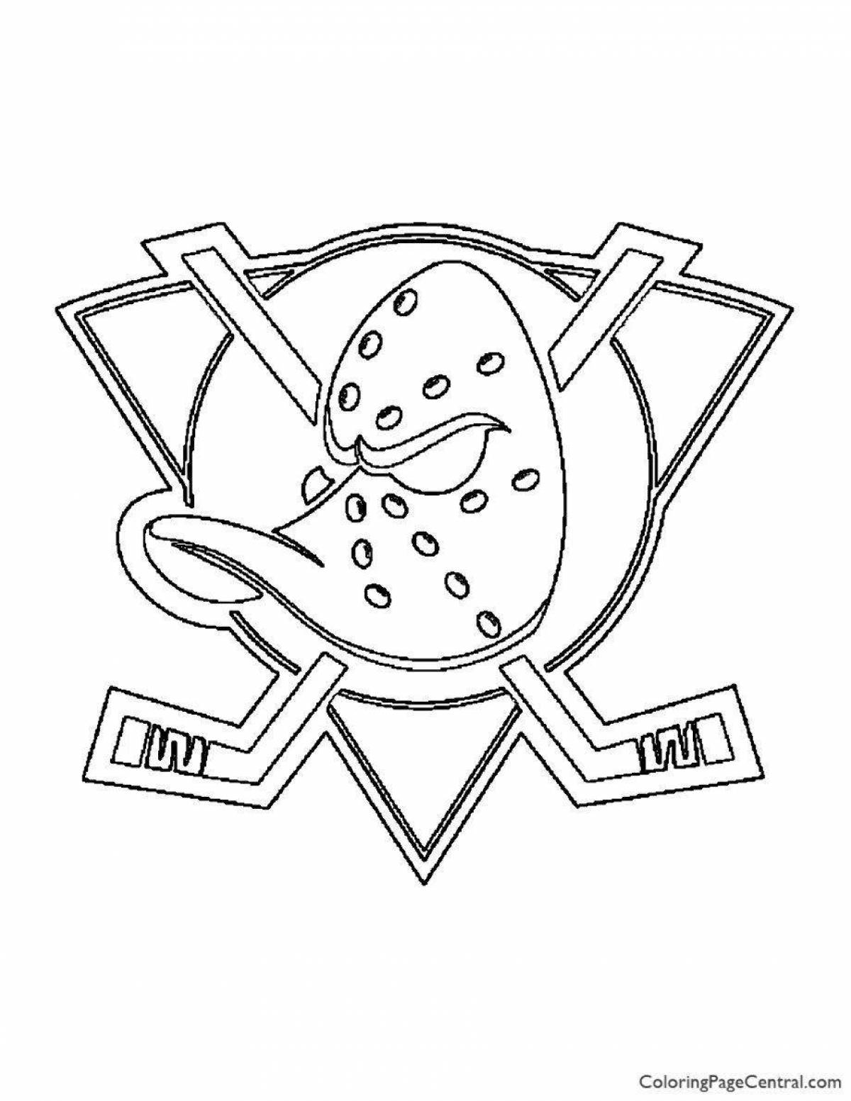 Логотипы хоккейных команд раскраски