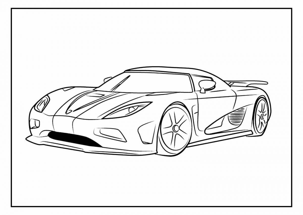 Great Hypercar Coloring Pages