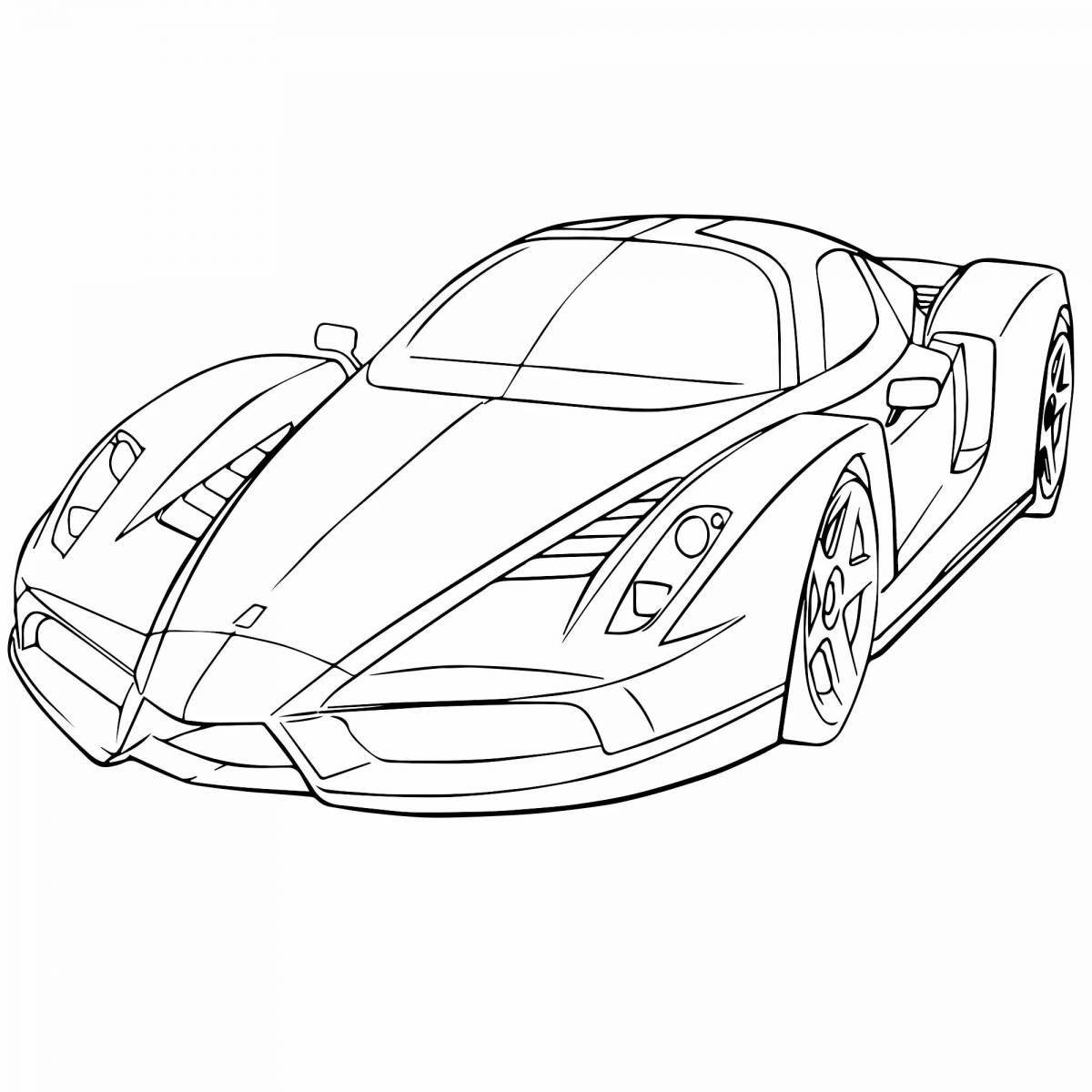Amazing coloring of hypercars