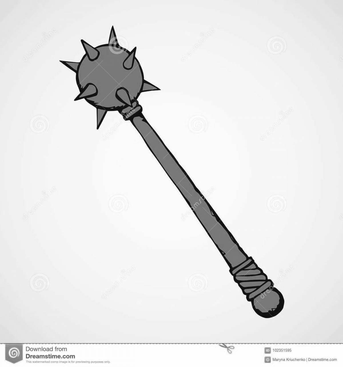 Coloring bright mace