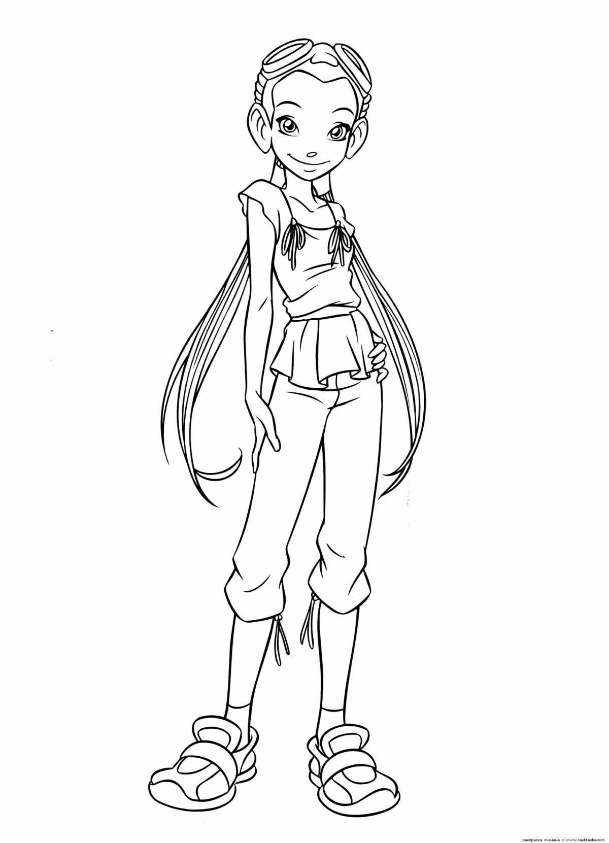 Evil witch coloring book