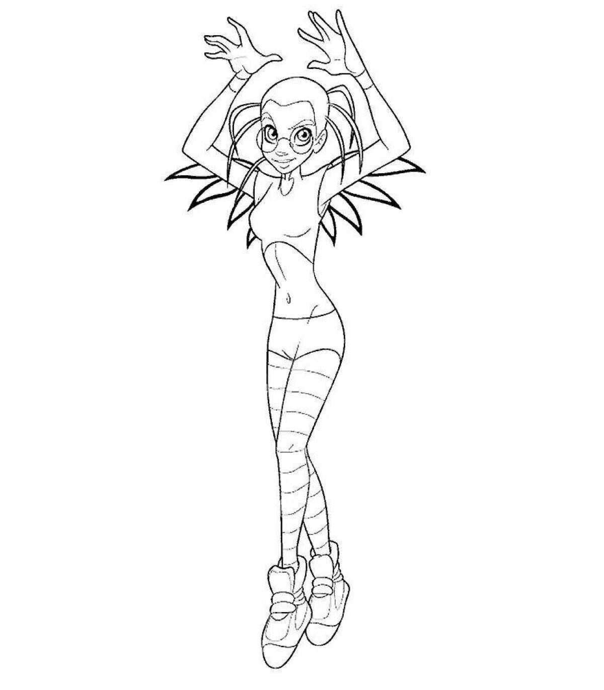 Sinister witch coloring book