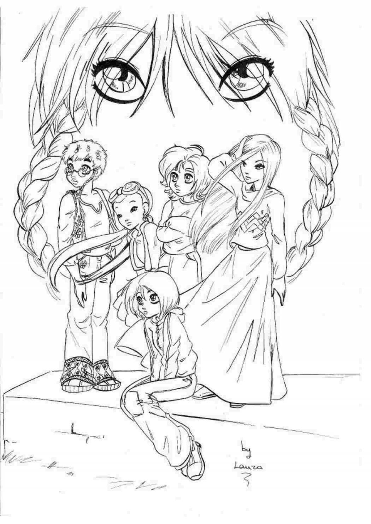 Witch tempting coloring book