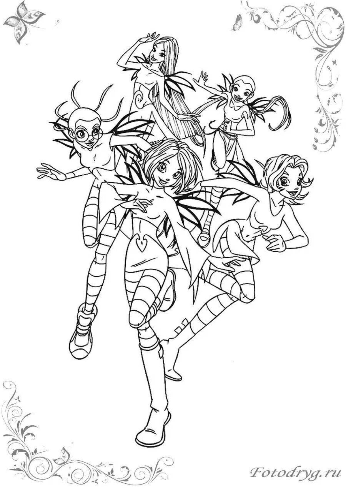 Enchanting witch coloring book